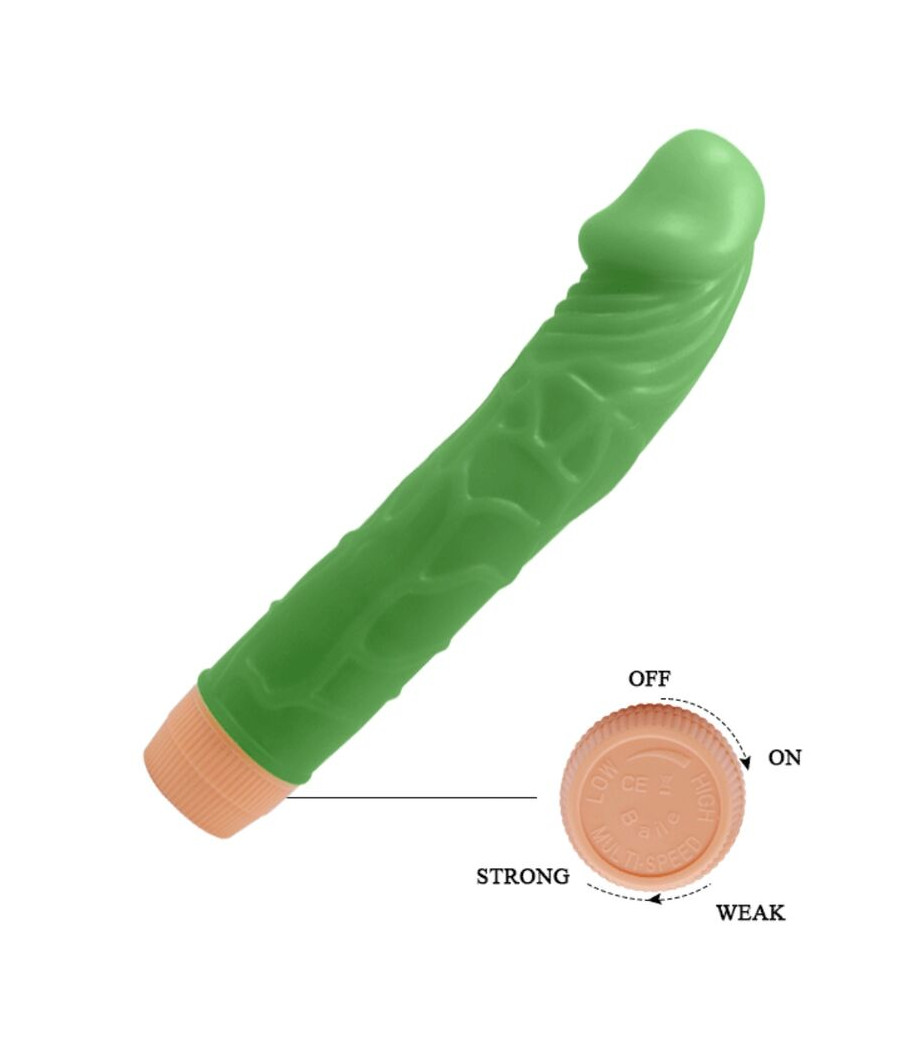 BAILE - BILL VIBRADOR REALÍSTICO 22.5 CM VERDE