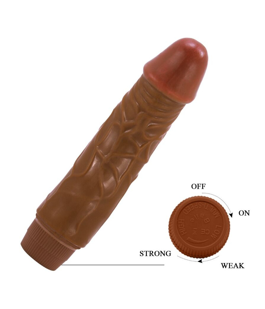 BAILE - JEFF VIBRADOR REALISTA 19,5 CM MULATO