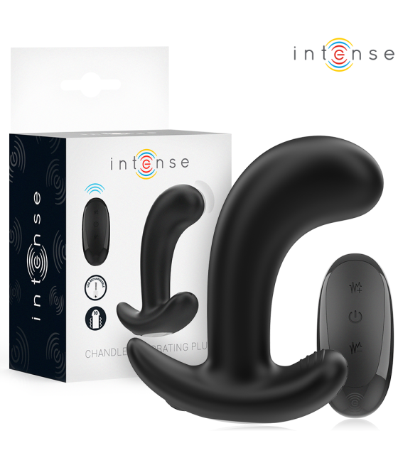 INTENSE - CHANDLER ANAL PLUG 10 VIBRAZIONI NERO TELECOMANDO