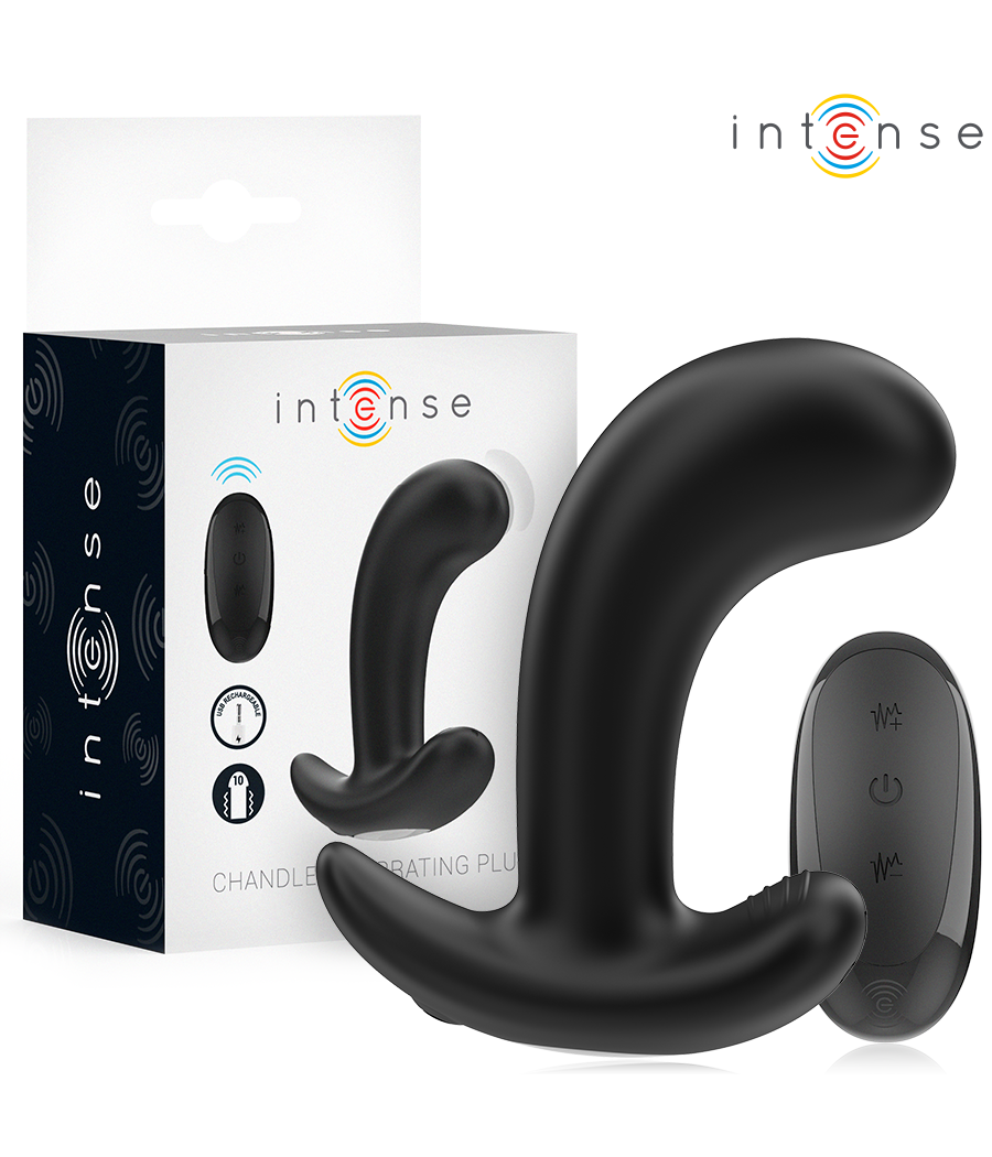 INTENSE - CHANDLER ANAL PLUG 10 VIBRATIONEN SCHWARZ FERNBEDIENUNG