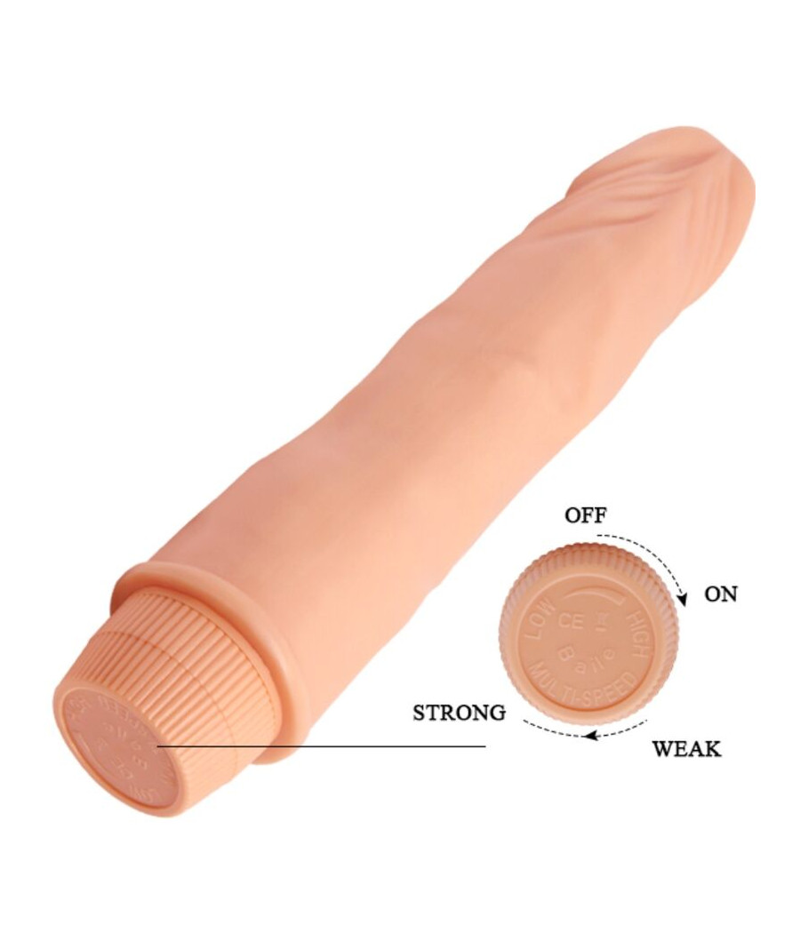BAILE - DWARF VIBRADOR REALÍSTICO 21 CM NATURAL