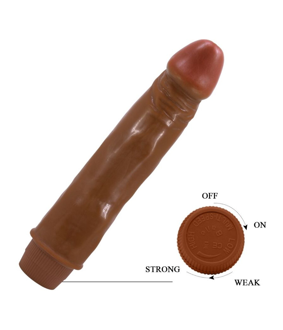BAILE - VIBRADOR REALISTA ANÃO 21 CM MULATO