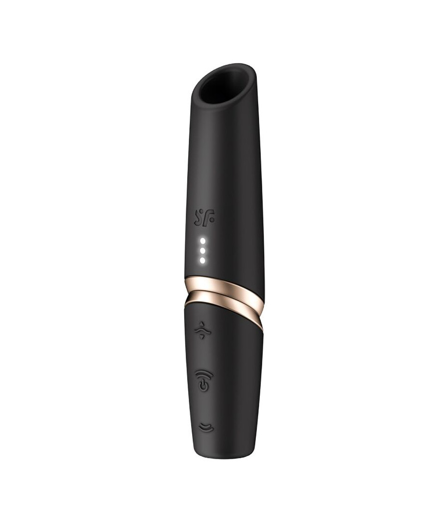 SATISFYER - ESTIMULADOR DE CLITÓRIS PERFECT KISS WAVE PRETO / DOURADO