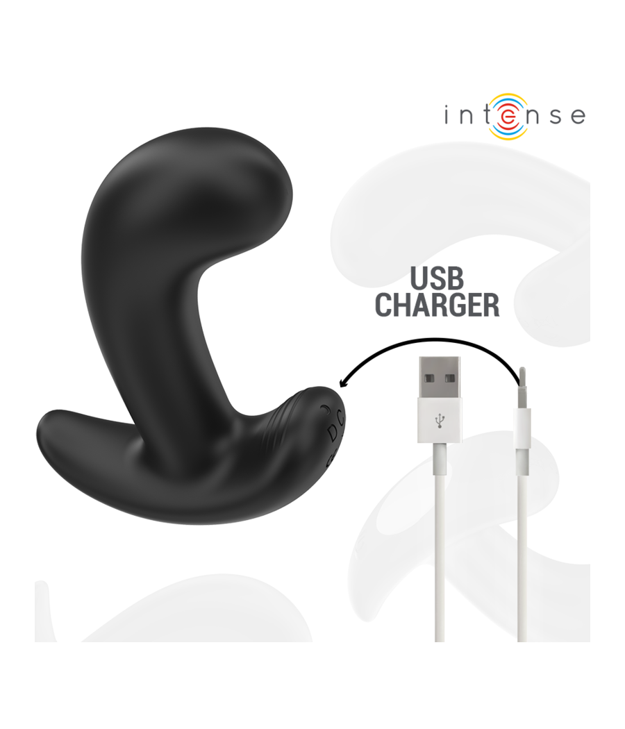 INTENSE - CHANDLER ANAL PLUG 10 VIBRATIONS NOIR TÉLÉCOMMANDE