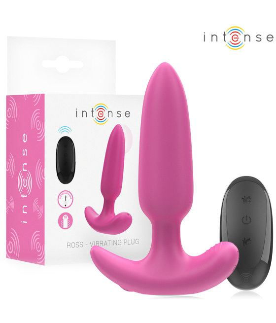 INTENSE - ROSS ANAL PLUG 10 VIBRATIONS ROSE TÉLÉCOMMANDE
