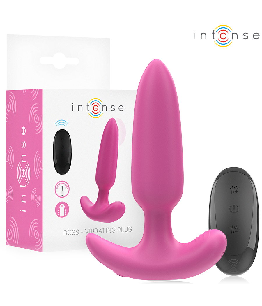 INTENSE - ROSS ANAL PLUG 10 VIBRATIONS ROSE TÉLÉCOMMANDE