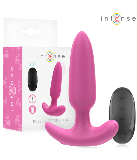 INTENSE - ROSS ANAL PLUG 10 VIBRATIONS ROSE TÉLÉCOMMANDE