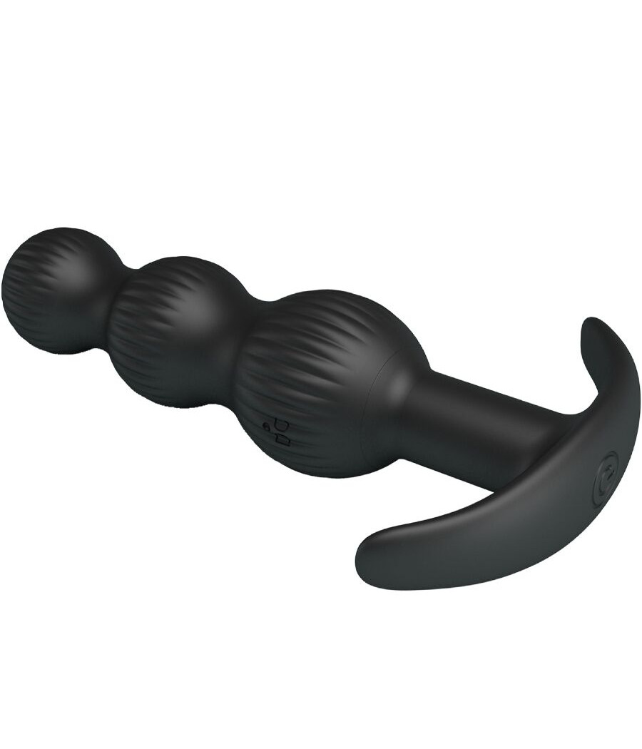 PRETTY LOVE - VIBRADOR ANAL SIDNEY 10 VIBRAÇÕES PRETO