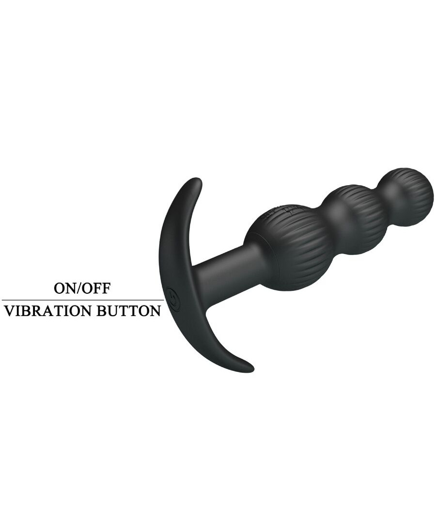 PRETTY LOVE - SIDNEY VIBRATORE ANALE 10 VIBRAZIONI NERO