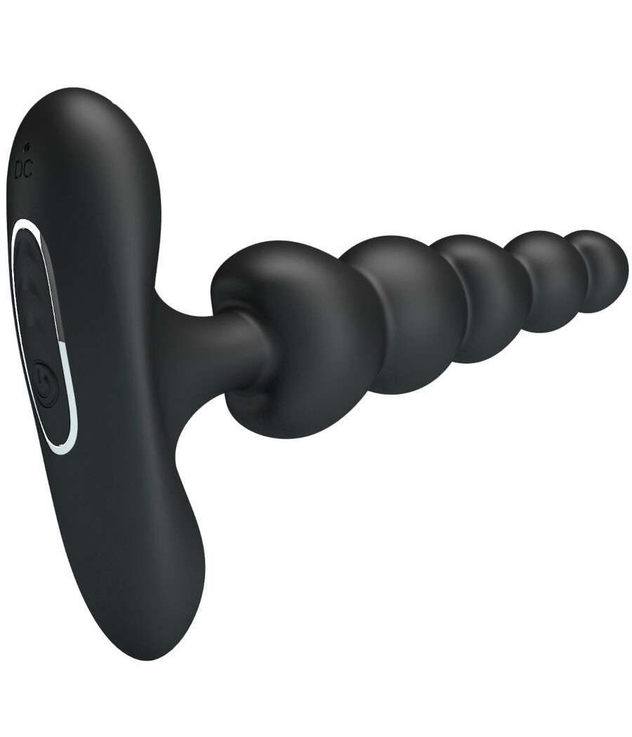 PRETTY LOVE - VIBRADOR ANAL CORBAN 10 VIBRAÇÕES PRETO