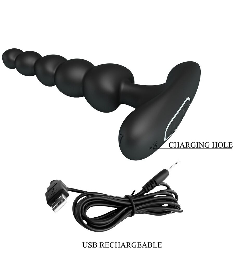 PRETTY LOVE - CORBAN ANAL VIBRATOR 10 VIBRATIONS BLACK