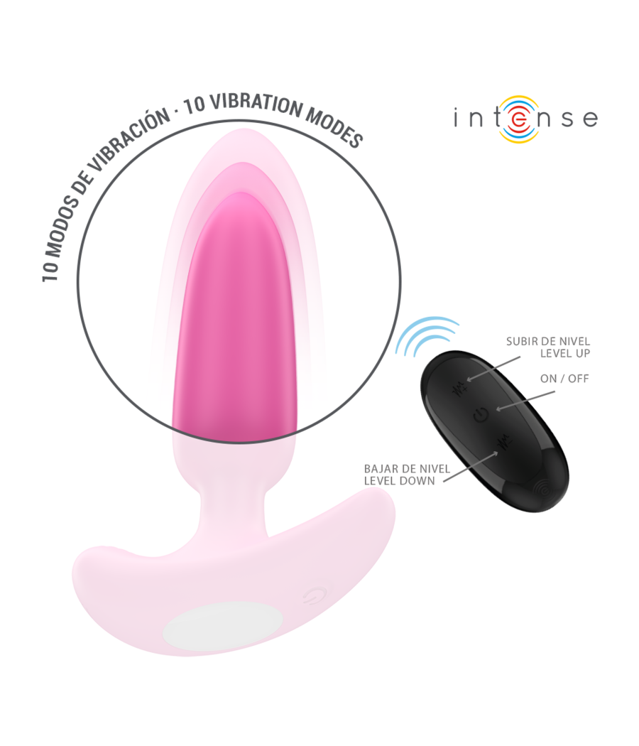 INTENSE - ROSS ANAL PLUG 10 VIBRATIONS ROSE TÉLÉCOMMANDE