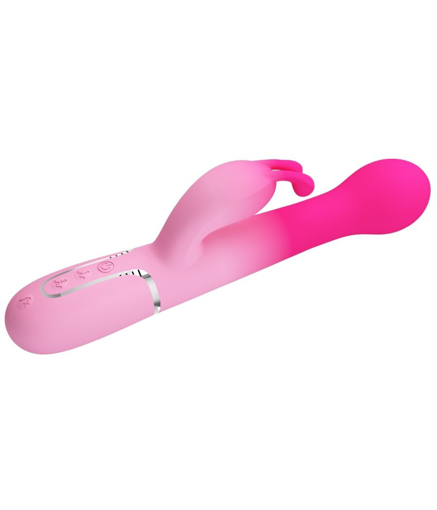 PRETTY LOVE - DEJON 3 IN 1 MULTIFUNCTION RABBIT VIBRATOR PINK