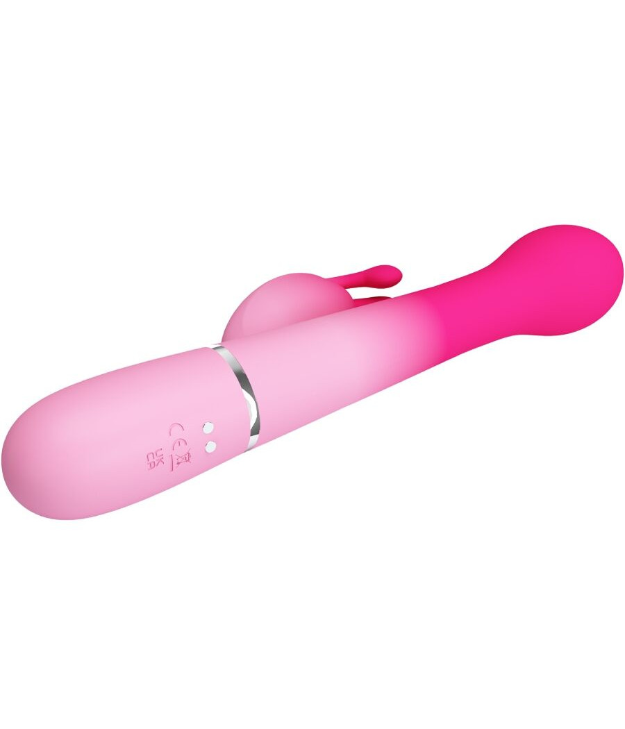 PRETTY LOVE - DEJON 3 IN 1 MULTIFUNCTION RABBIT VIBRATOR PINK