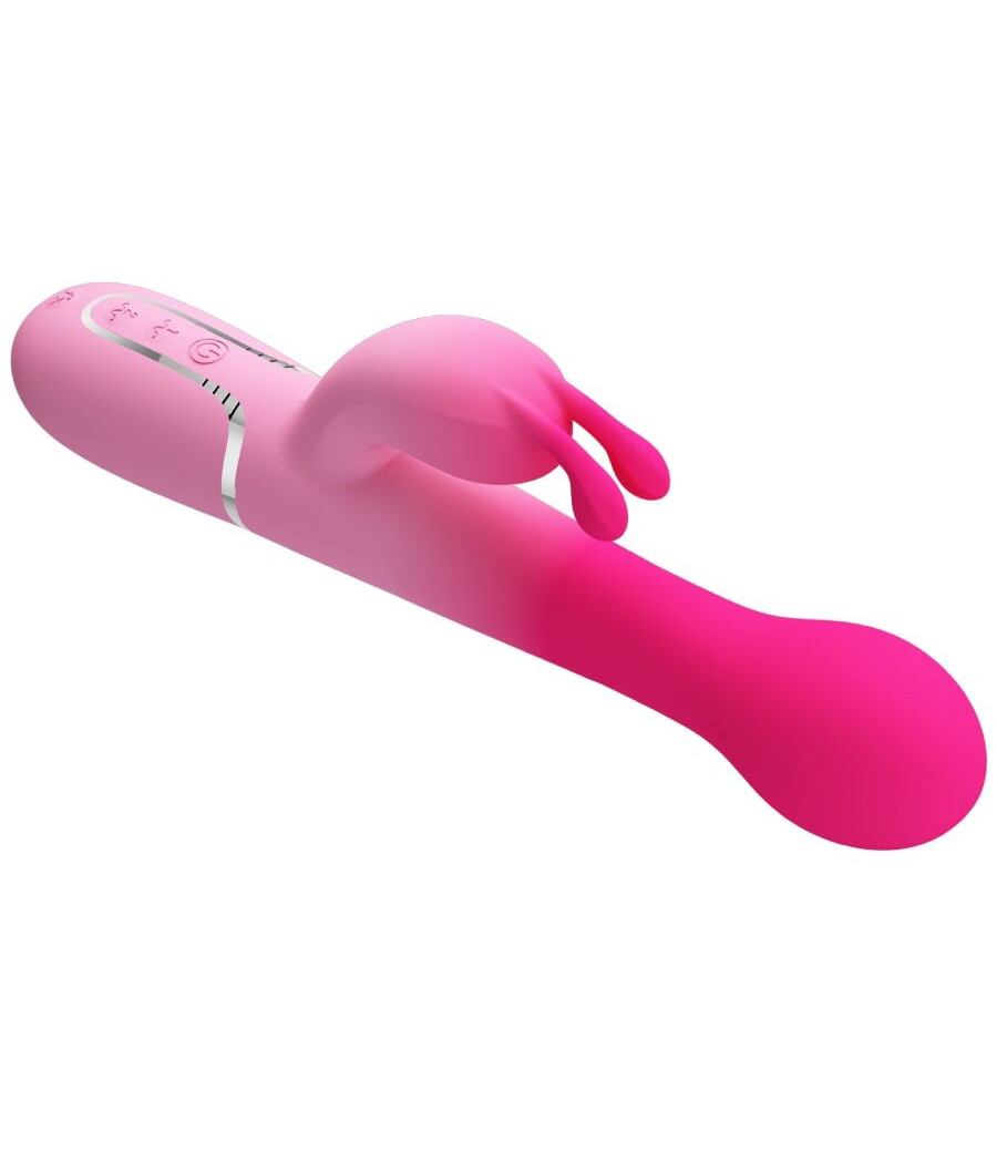 PRETTY LOVE - DEJON 3 IN 1 MULTIFUNCTION RABBIT VIBRATOR PINK