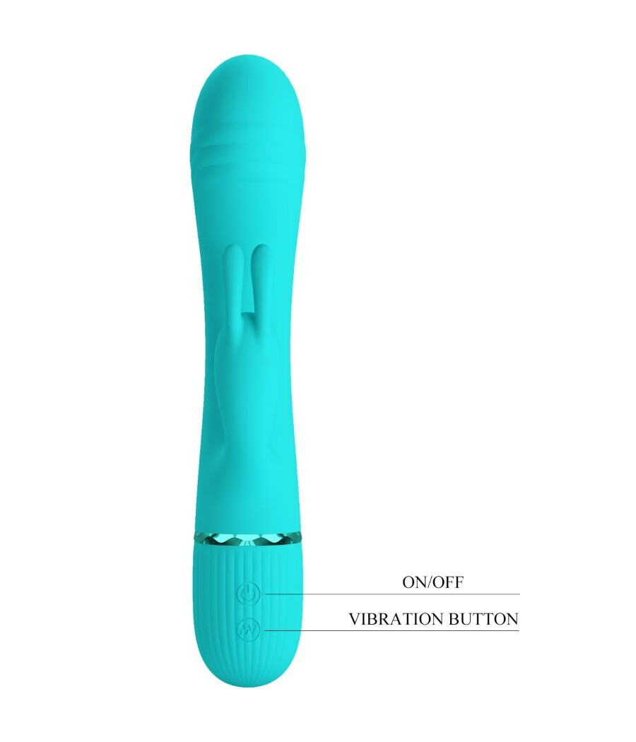 PRETTY LOVE - SCOCCO VIBRATORE CONIGLIO TURCHESE