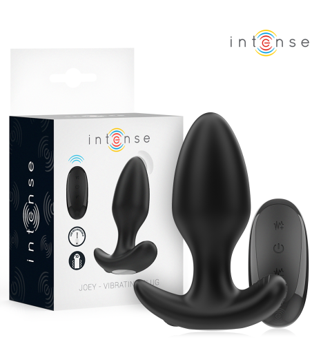 INTENSE - JOEY ANAL PLUG 10 VIBRAZIONI NERO TELECOMANDO