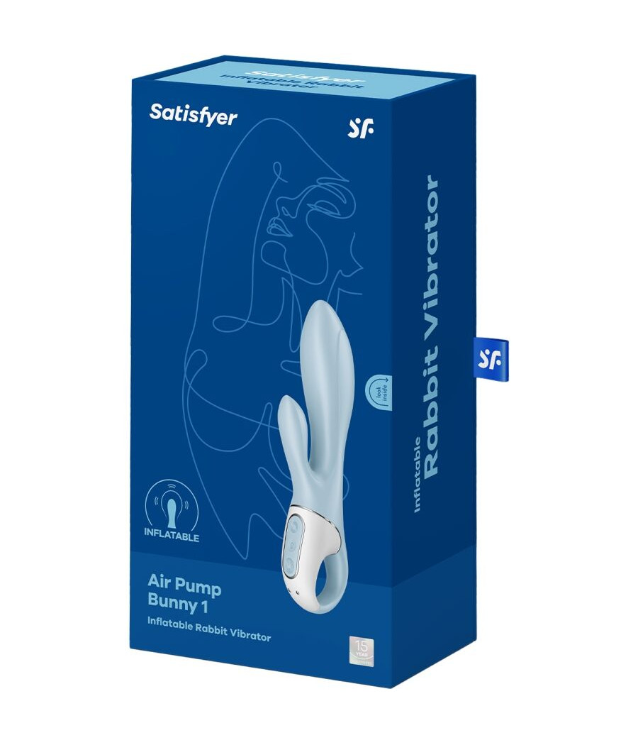 SATISFYER - AIR PUMP BUNNY 1 AUFBLASBARER KANINCHENVIBRATOR BLAU