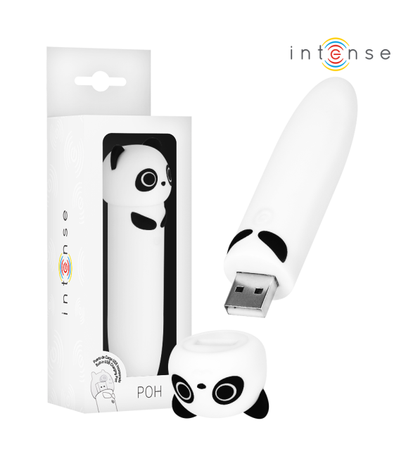 INTENSE - POH PANDA VIBRANTE BULLET RICARICABILE USB 10 X 2,2 CM