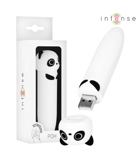 INTENSE - POH PANDA VIBRATING BULLET USB RECHARGEABLE 10 X 2.2 CM