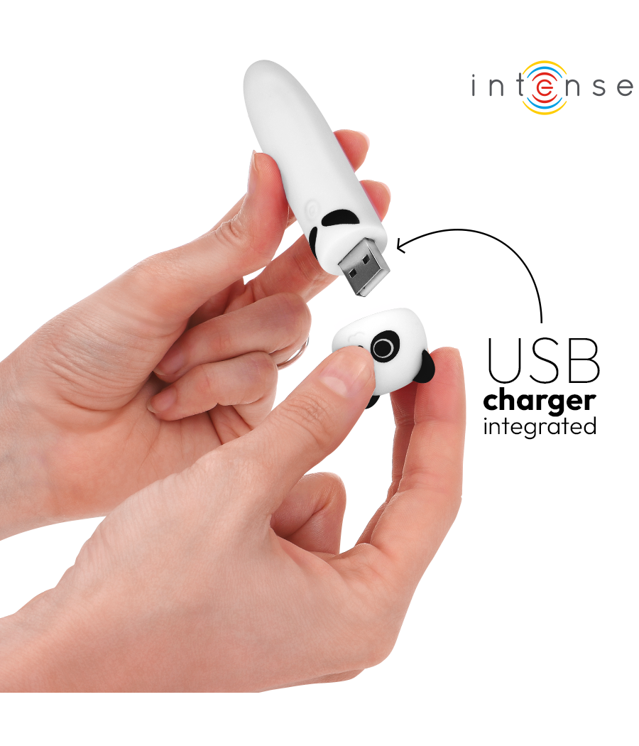 INTENSO - POH PANDA VIBRATING BULLET USB RECARREGÁVEL 10 X 2,2 CM