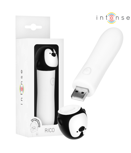 INTENSE - RICO BALA VIBRADORA PINGÜINO RECARGABLE USB 10 X 2.2 CM