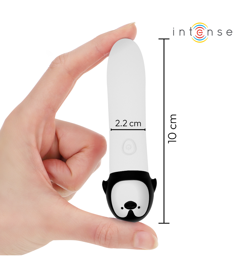 INTENSE - RICO BALA VIBRADORA PINGÜINO RECARGABLE USB 10 X 2.2 CM