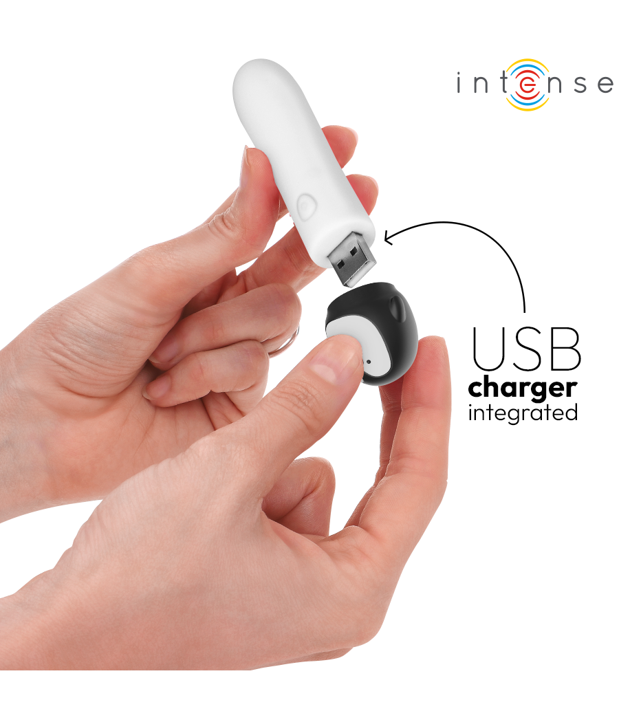 INTENSE - RICO BALA VIBRADORA PINGÜINO RECARGABLE USB 10 X 2.2 CM