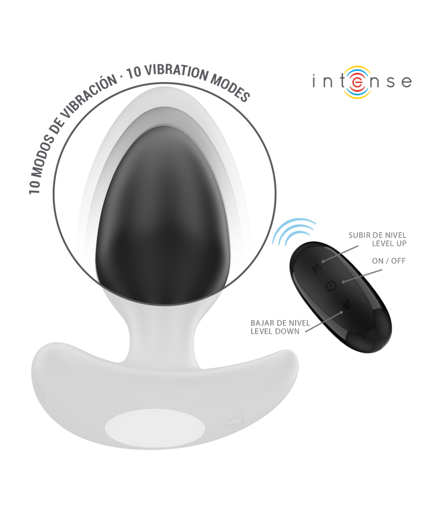 INTENSE - JOEY ANAL PLUG 10 VIBRATIONEN SCHWARZ FERNBEDIENUNG