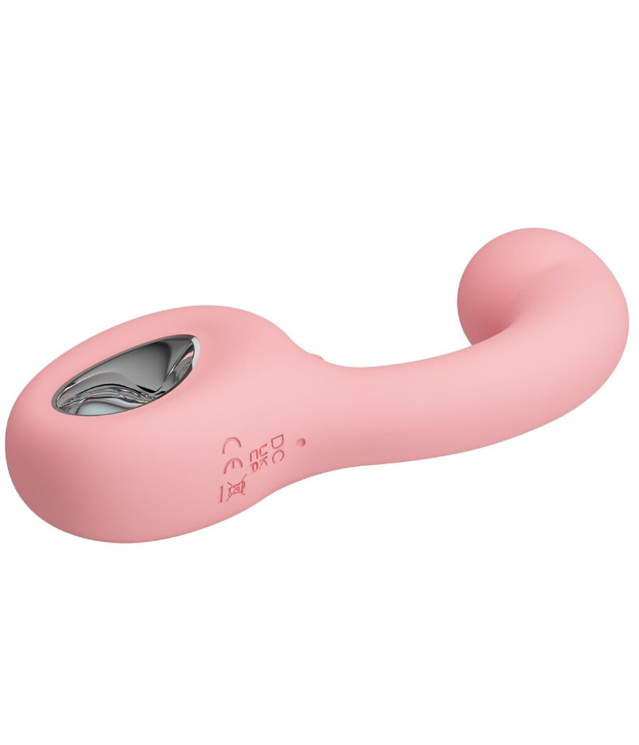 PRETTY LOVE - ERYNNYES VIBRADOR PUNTO G + ESTIMULADOR CLÍTORIS 10 VIBRACIONES ROSA