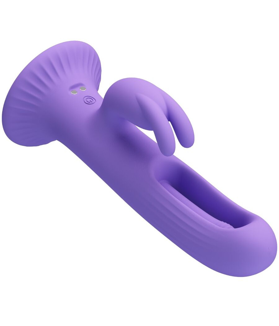 PRETTY LOVE - KILLMOULIS RABBIT VIBRATOR 12 VIBRATION MODES PURPLE