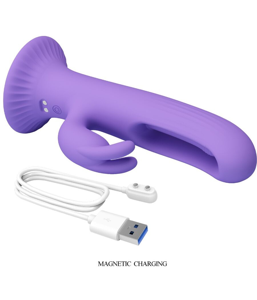 PRETTY LOVE - KILLMOULIS RABBIT VIBRATOR 12 VIBRATION MODES PURPLE