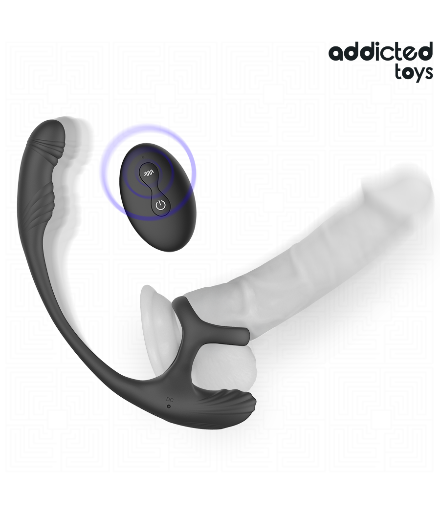 ADDICTED TOYS – ANALPLUG MIT VIBRATION, 360°-WELLUNG UND HODENSTIMULATOR