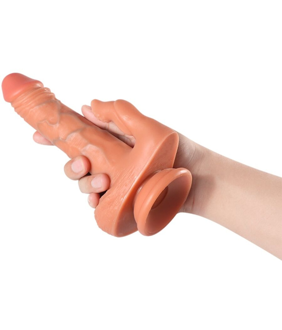SHEQU - JULIAN DILDO E STIMOLATORE CLITORIDE CON VIBRAZIONE E TELECOMANDO 16 CM