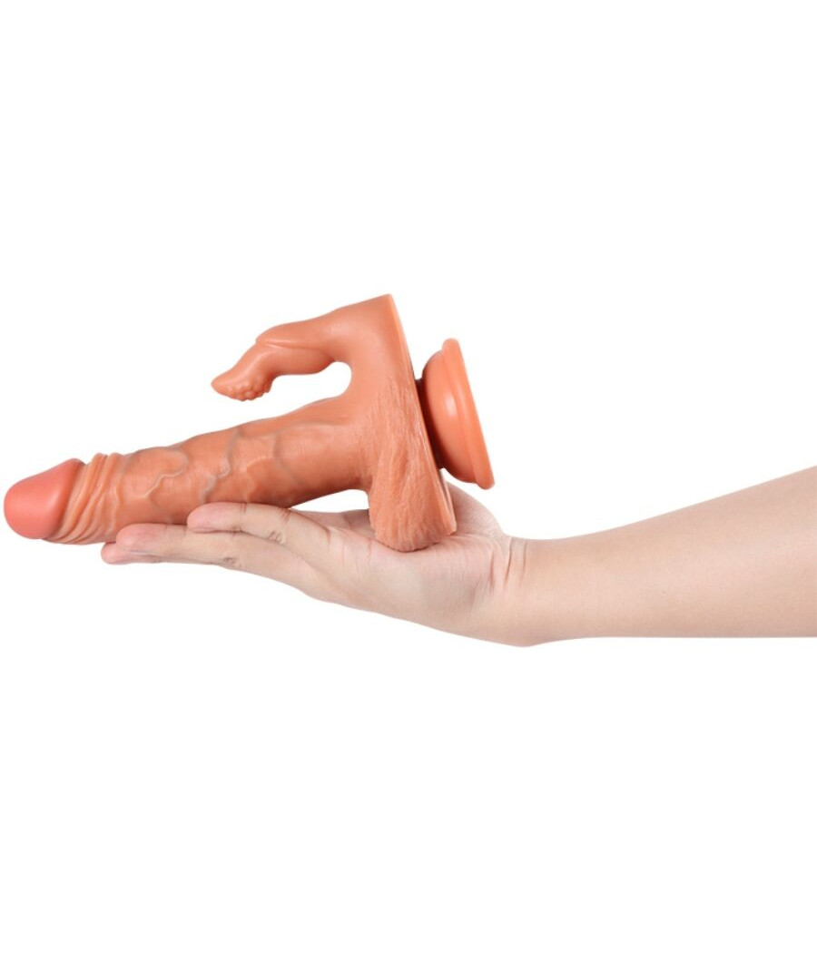 SHEQU - JULIAN DILDO E STIMOLATORE CLITORIDE CON VIBRAZIONE E TELECOMANDO 16 CM