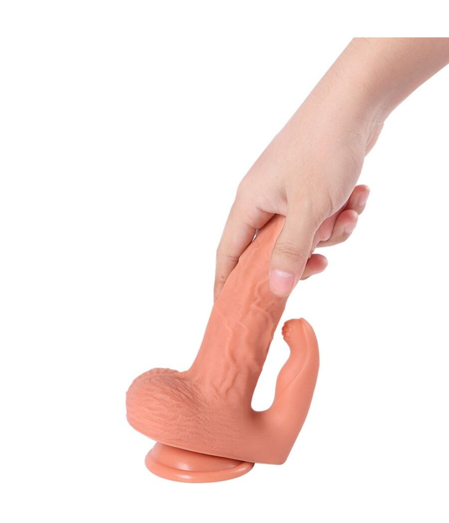 SHEQU - HAYDEN DILDO UND KLITORISSTIMULATOR MIT VIBRATION UND FERNBEDIENUNG 16 CM