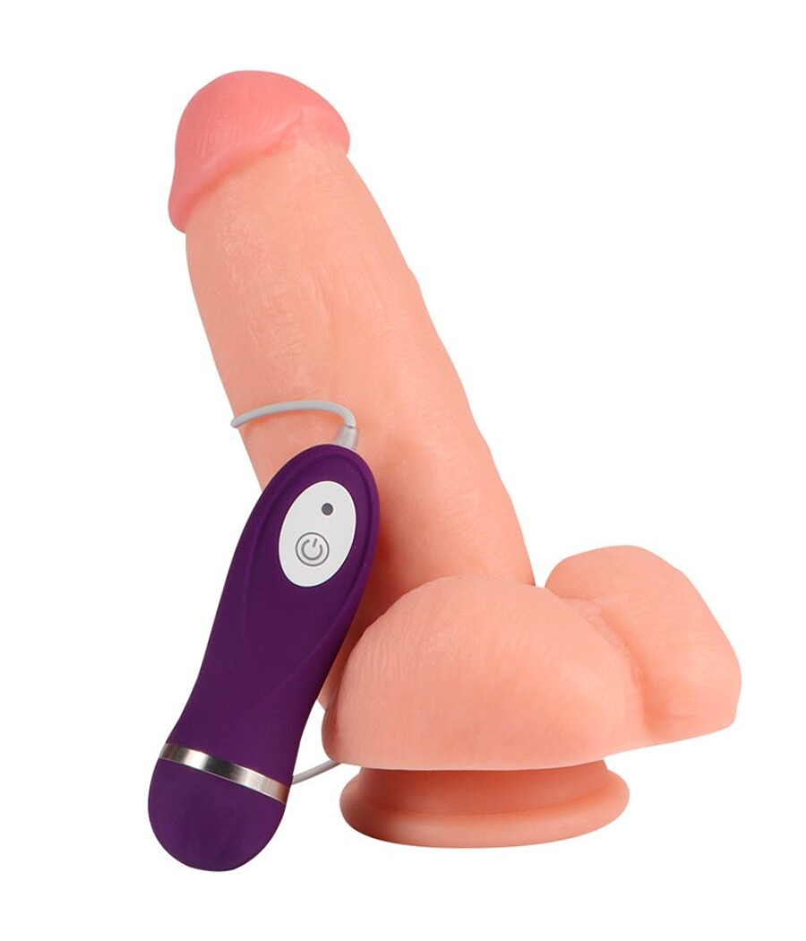 SHEQU - RED EAGLE VIBRADOR DILDO COM CONTROLE REMOTO 17 CM