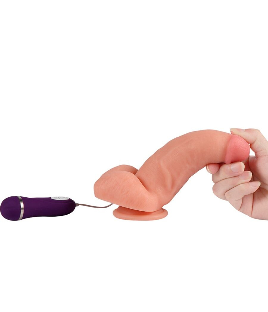 SHEQU - RED EAGLE VIBRATORDILDO MIT FERNBEDIENUNG 17 CM