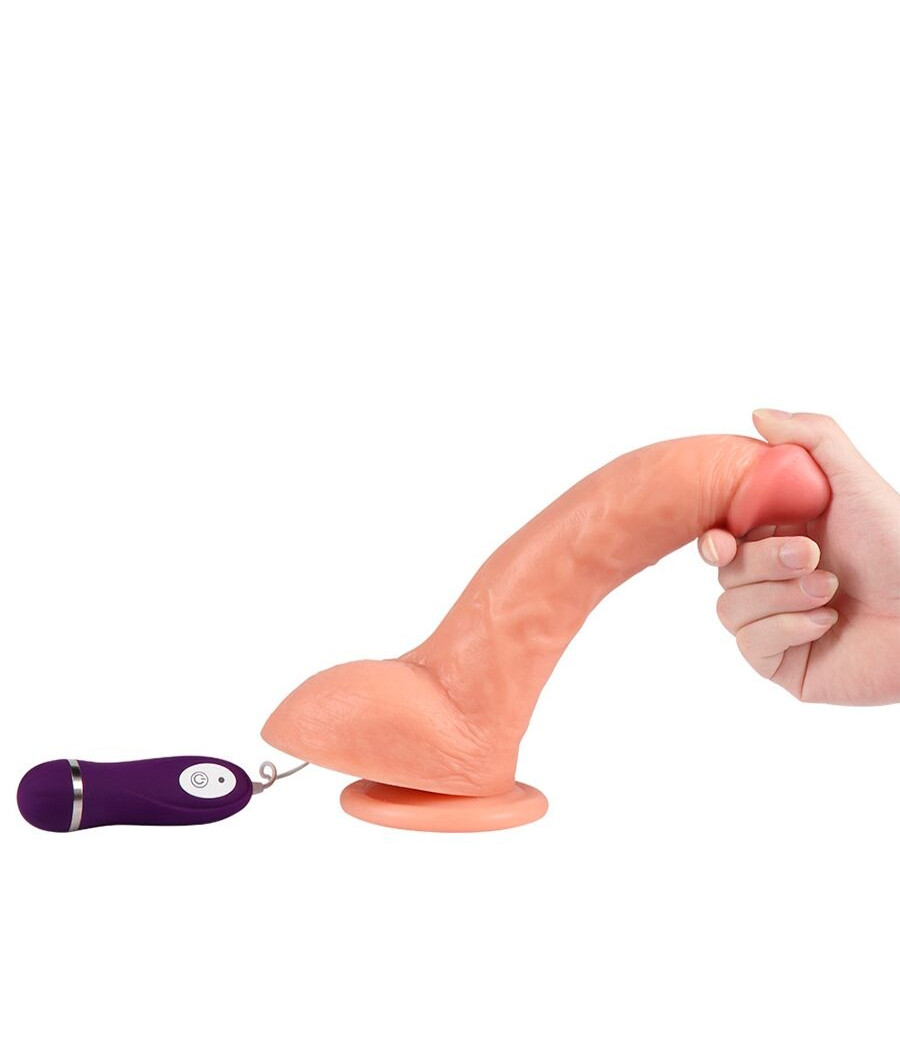 SHEQU - BEAST VIBRATING DILDO WITH REMOTE CONTROL 24.5 CM