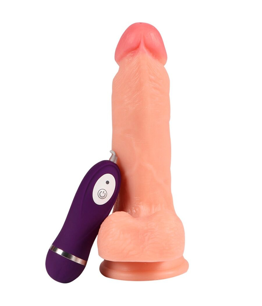 SHEQU - IRON DRAGON VIBRATEUR DILDO AVEC TÉLÉCOMMANDE 17,5 CM