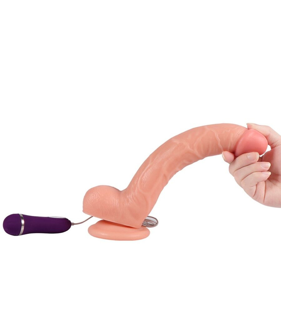 SHEQU - OPTIMUS VIBRIERENDER DILDO MIT FERNBEDIENUNG 28 CM