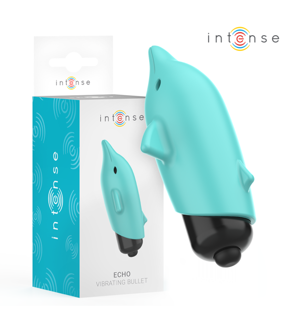 INTENSE - ECHO VIBRANTE BULLET DELFINO BLU 8 X 4,7 CM