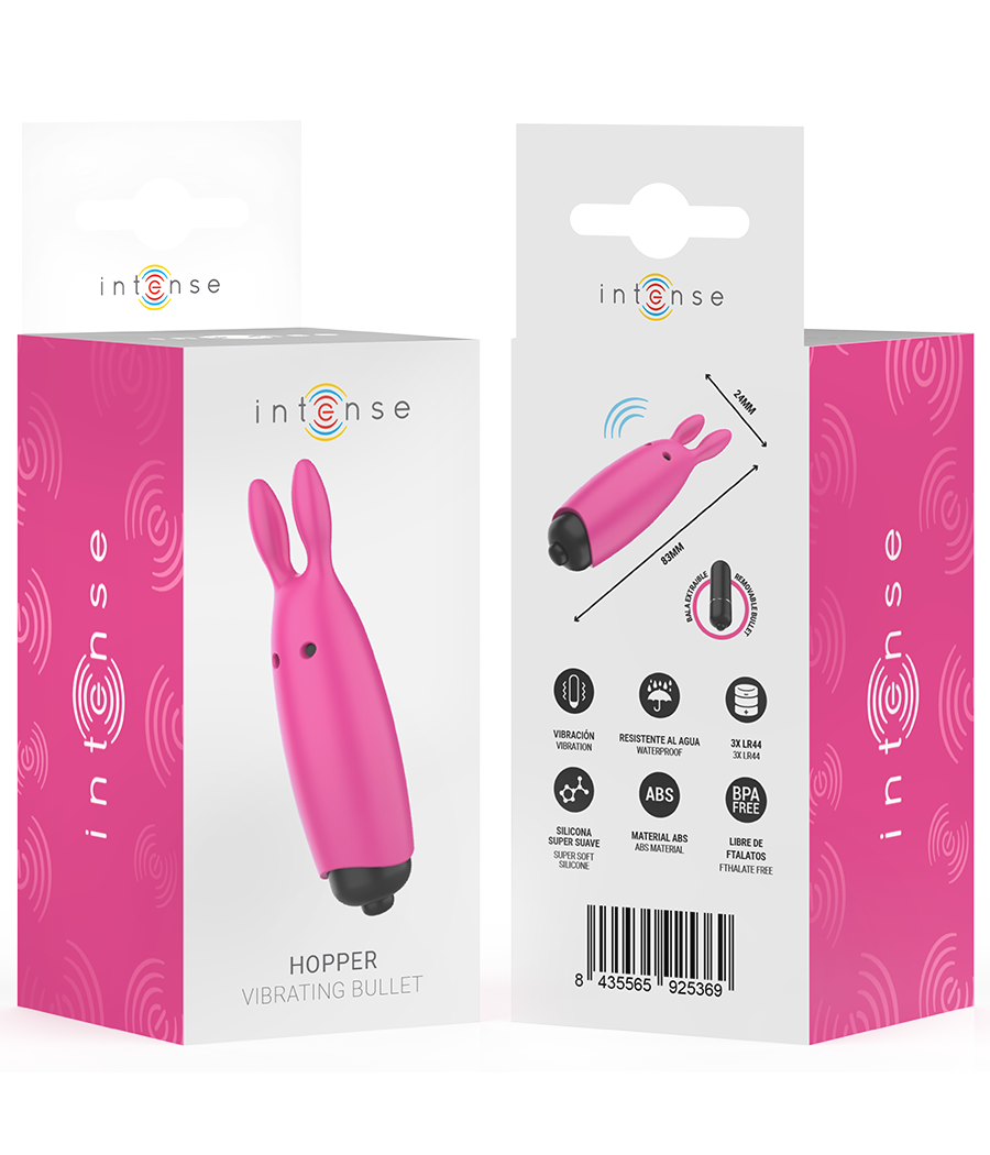 INTENSE - HOPPER PINK VIBRATING BULLET 8.3 X 2.4 CM