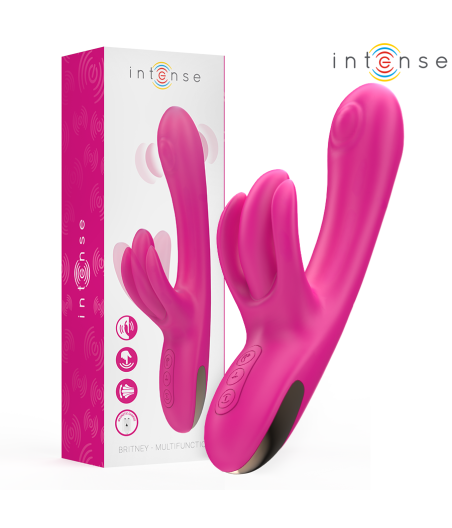INTENSE - BRITNEY MULTIFUNCIONAL RABBIT VIBRADOR 23 CM ROSA
