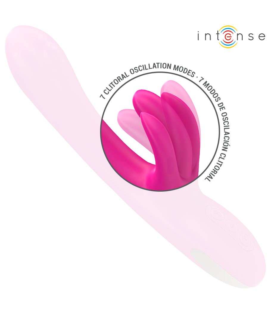 INTENSE - BRITNEY MULTIFUNCIONAL RABBIT VIBRADOR 23 CM ROSA