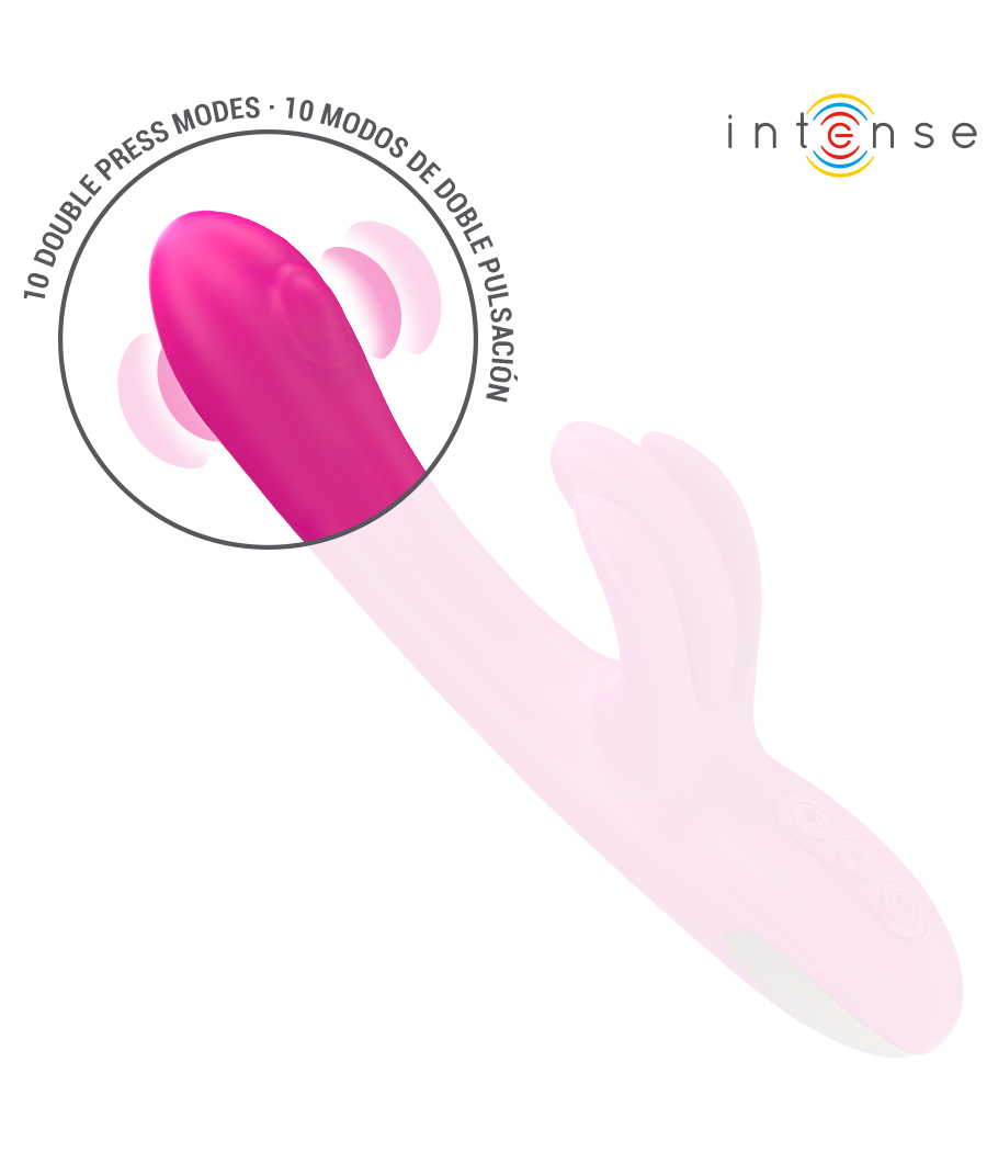 INTENSE - BRITNEY MULTIFUNCIONAL RABBIT VIBRADOR 23 CM ROSA