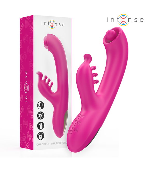 INTENSE - CHRISTINA VIBRATEUR LAPIN MULTIFONCTION 22,5 CM ROSE
