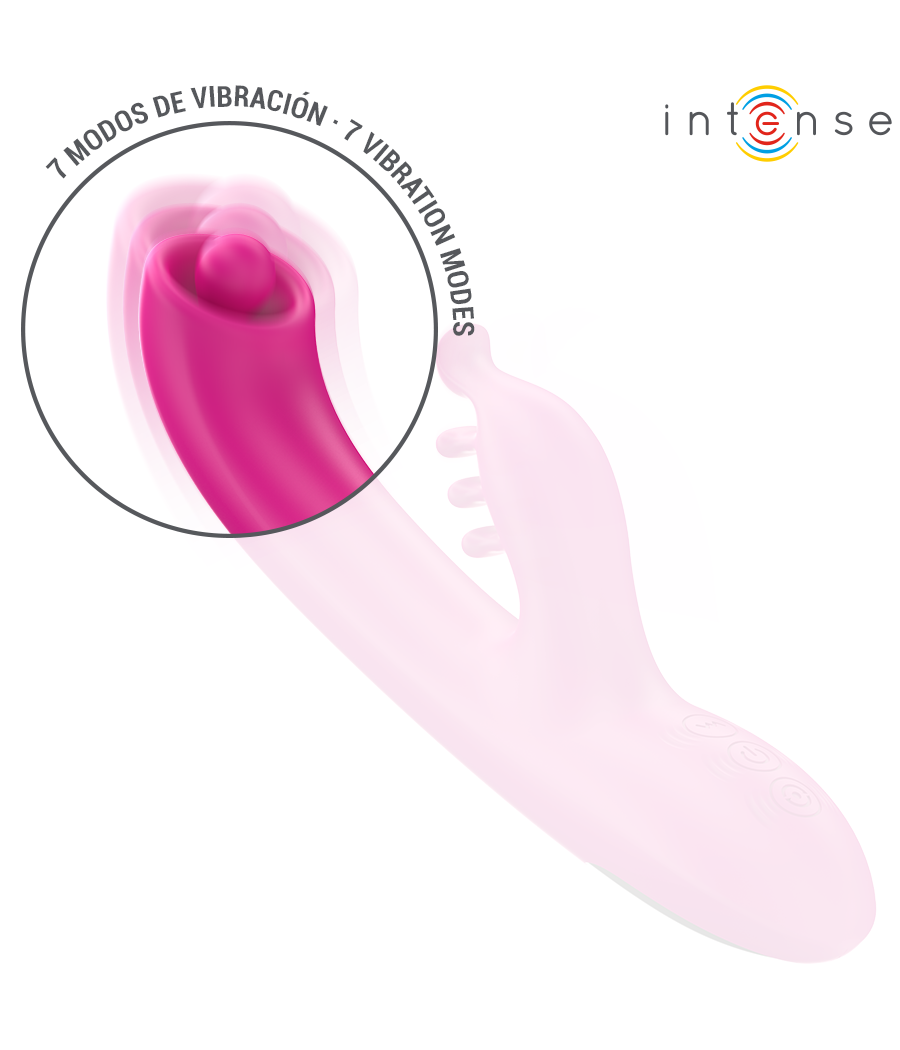 INTENSE - CHRISTINA MULTIFUNCIONAL RABBIT VIBRADOR 22,5 CM ROSA