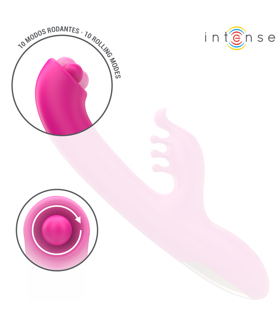 INTENSE - CHRISTINA MULTIFUNCIONAL RABBIT VIBRADOR 22,5 CM ROSA