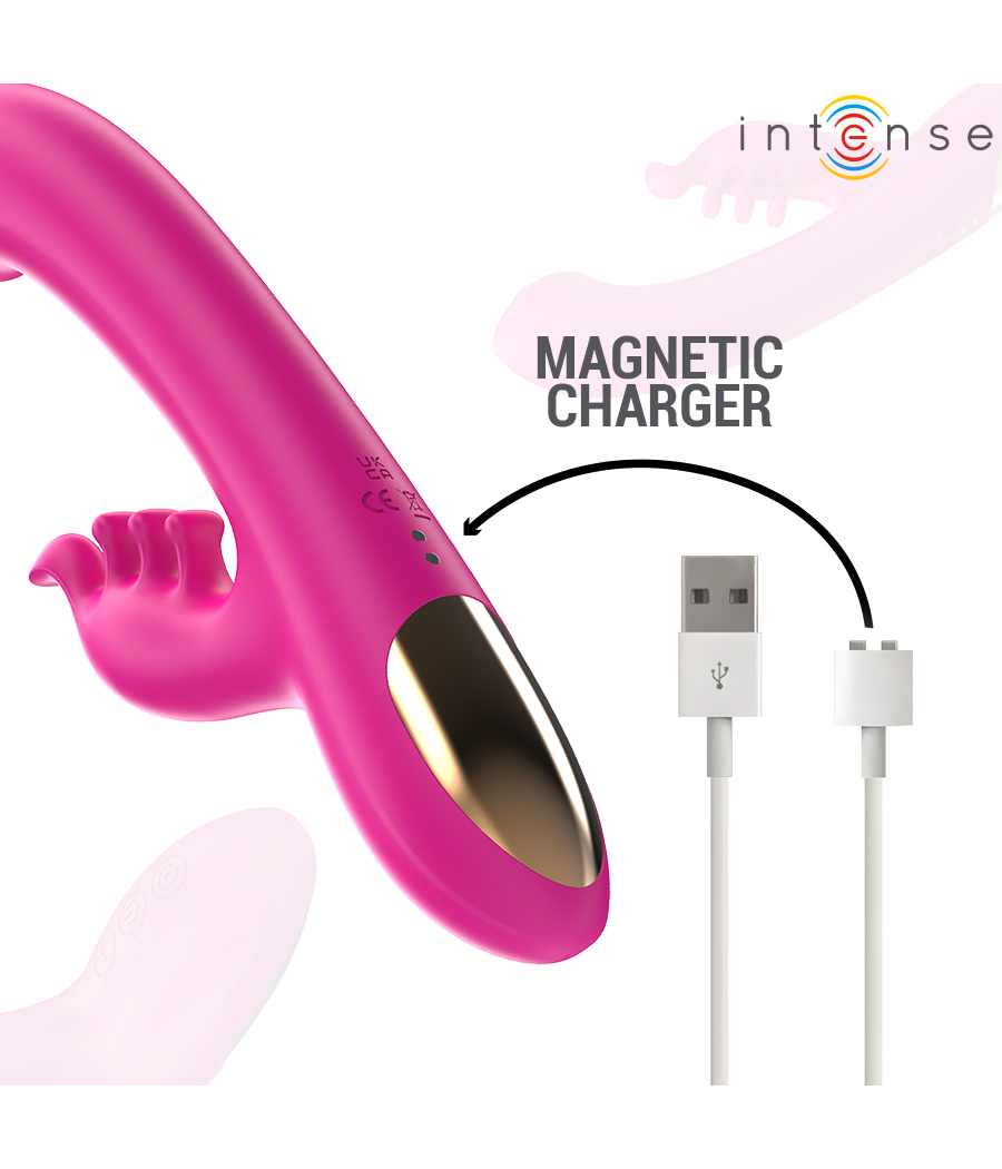 INTENSE - CHRISTINA MULTIFUNCIONAL RABBIT VIBRADOR 22,5 CM ROSA